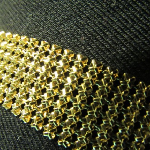 ⚜️ Gorgeous 18K Gold Plated Mesh Reversible Bracelet - Adjustable - Picture 5 of 10